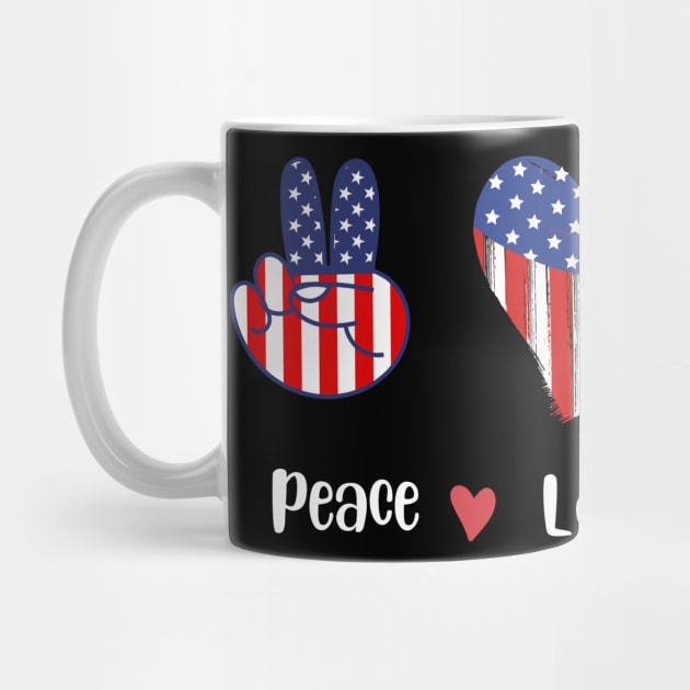 peace love america, united state, gift for teachers by twitaadesign